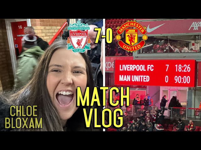 LIVERPOOL SCORE 7 & DESTROY MANCHESTER UNITED AT ANFIELD! | LIVERPOOL 7-0 MAN UNITED | MATCHDAY VLOG