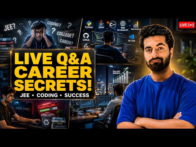 The Real Coding Roadmap 2026 | LIVE Career Q&A for Students & Developers