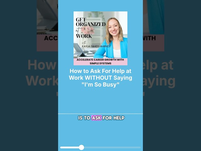 Asking for help in corporate #careergrowth #podcast #getorganized #leadershipskills