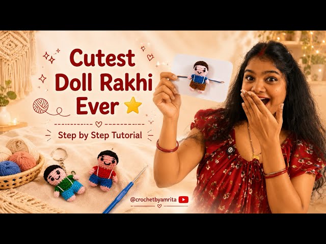 🎀 Multipurpose Doll Rakhi DIY 😍beginners friendly tutorial 😊