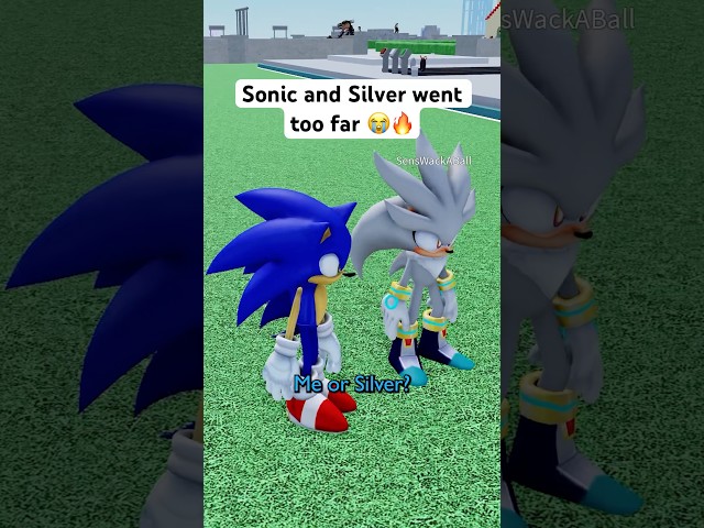 SONIC and SILVER HATE EACH OTHER 😭🔥 #roblox #micup #sonic
