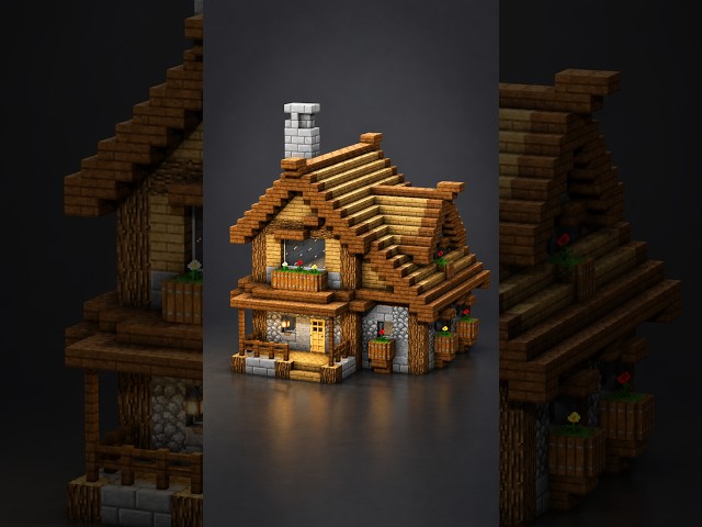 How to Build a Cozy Cottage House in Minecraft #minecraft #minecraftbuilding #minecrafthouse
