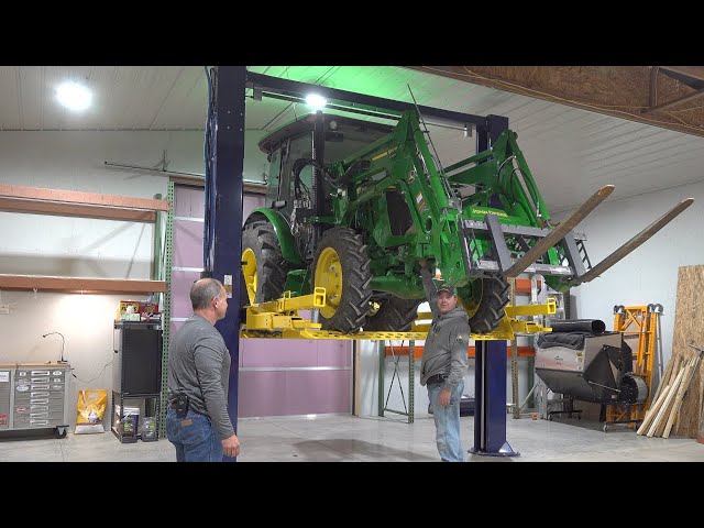 Turf Rail! Can it lift a Deere 5075e + Loader + Ballast?