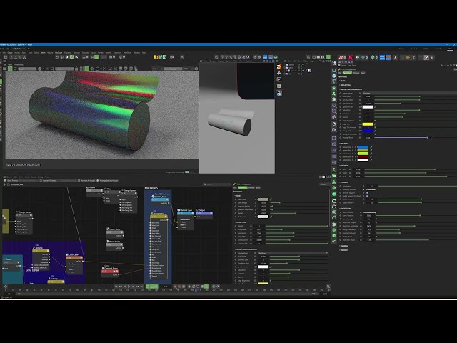 Holographics: Diffraction, Holographic Foil, Pearlescent & Iridescence in Redshift C4D