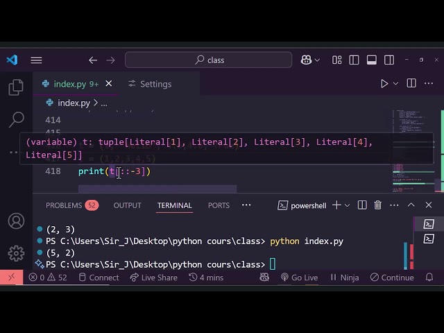 Tuple in python