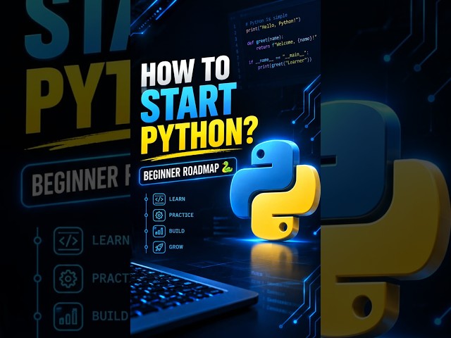 How to Start Python in 2026 🐍 | Beginner Roadmap