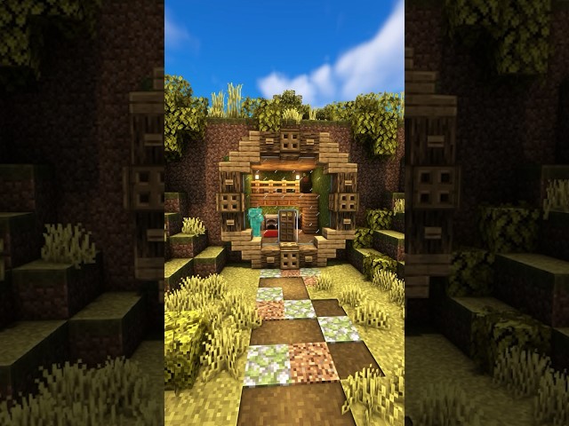 Minecraft Mountain Starter House #minecraftshorts #shorts