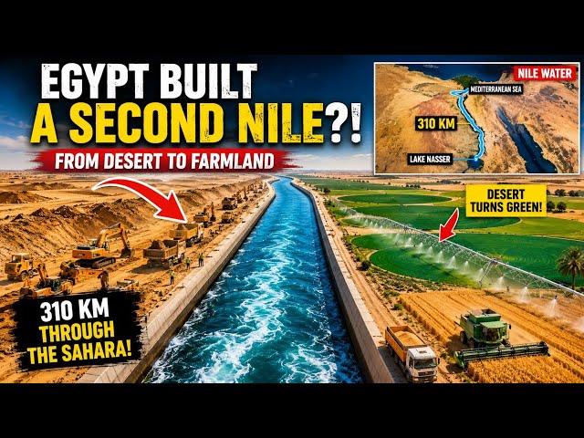 Egypt Built a SECOND NILE Through the Sahara Desert?! 😱🌊🏜️