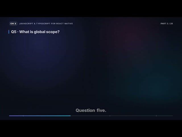 Function, Global & Lexical Scope in JavaScript | React Native Interview (3.2)