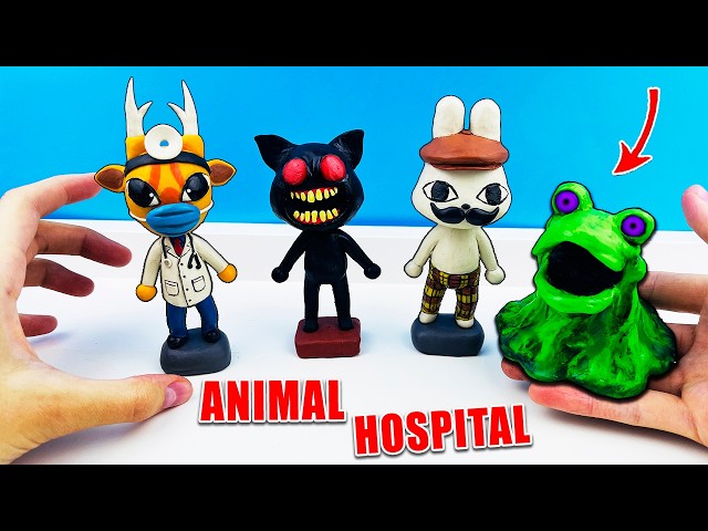 Making Animal Hospital Roblox Anomaly & Creatures with Clay