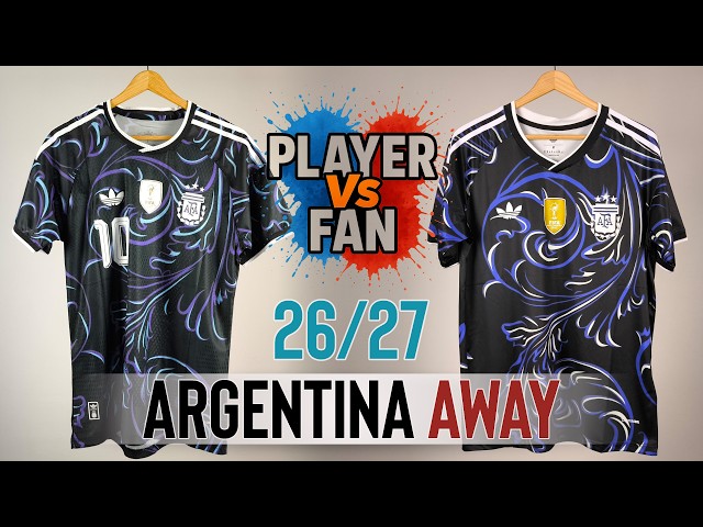 Argentina Away Jersey 2026 World Cup - Player Version Vs Fan Version