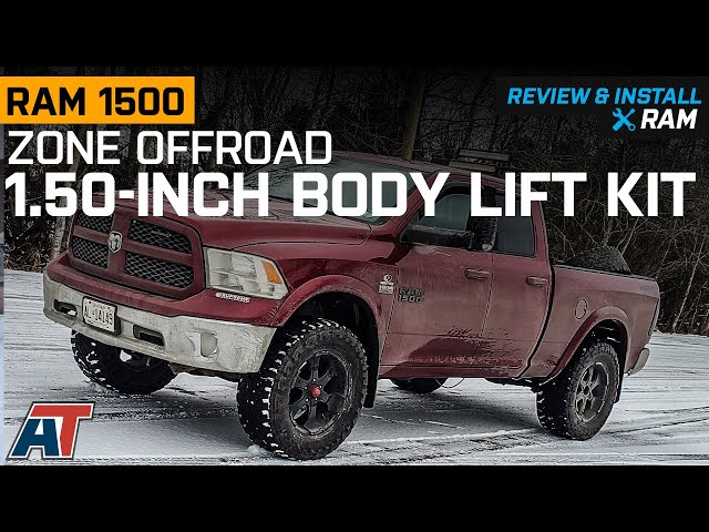 2009-2018 RAM 1500 Zone Offroad 1.50-Inch Body Lift Kit Review & Install
