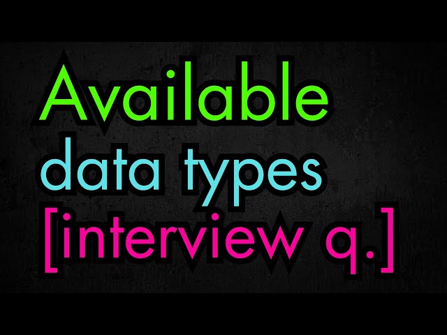 What are the data types available in Java? Give examples.