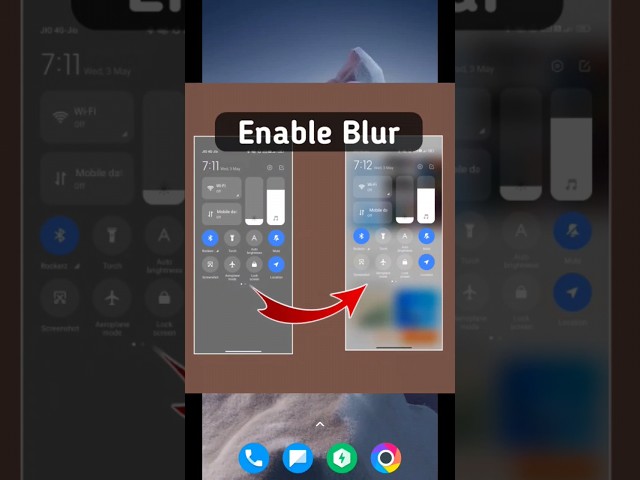 Enable Blur Control Centre
