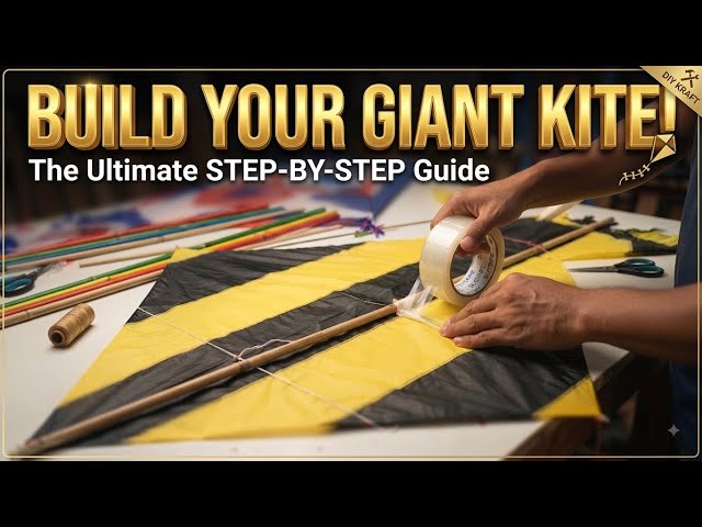 How to Cover a Peacock Kite with Polythene (Step-by-Step) 🦚✨