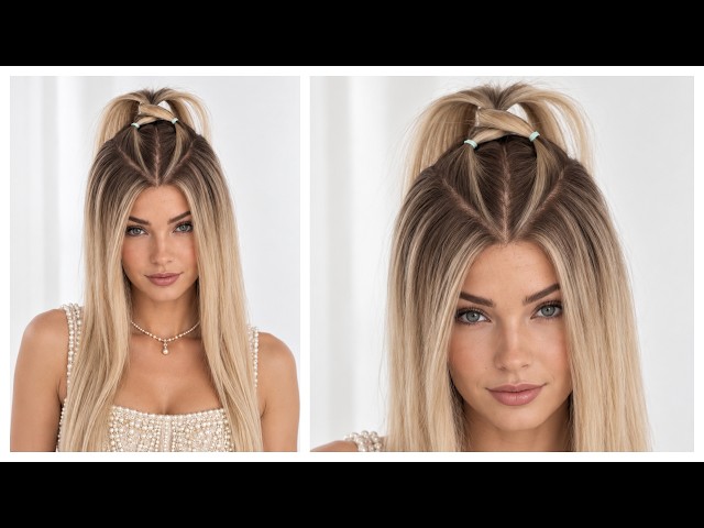 Easy Half Up Hairstyle for Everyday | #halfup #easyhairstyle #everydayhair #quickhair