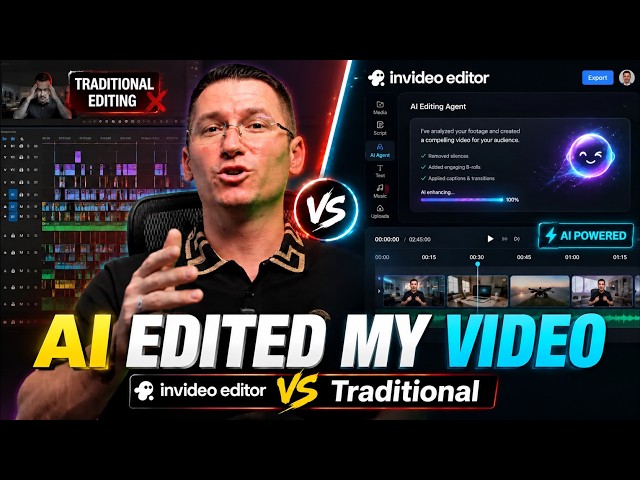 I Let AI Edit My YouTube Video — invideo Editor vs Traditional Editing