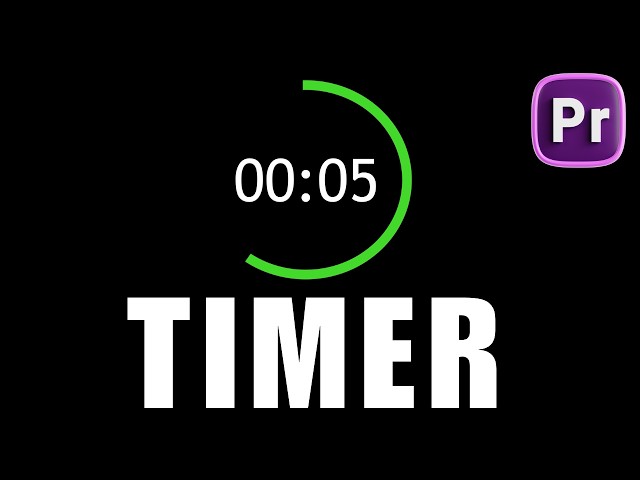 How to Create a Timer in Premiere Pro