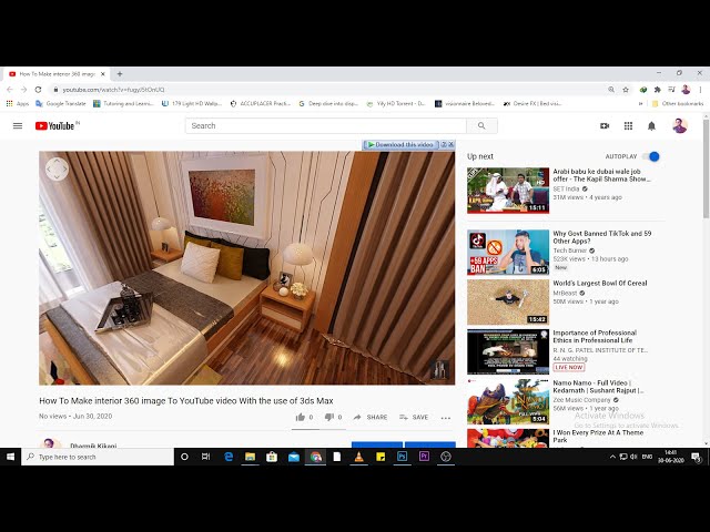 Reference Of Tutorial 17 : How To Make Interior 360 Image To YouTube 360 Video With Use of 3ds Max