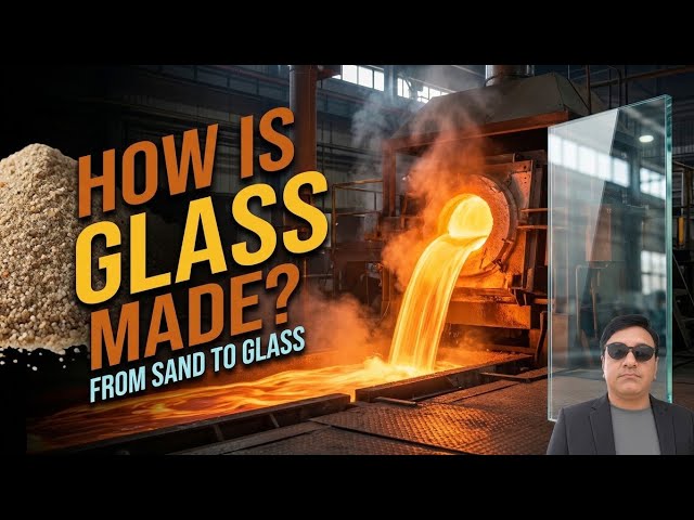 How Is Glass Made? 😱 From Ordinary Sand to Crystal Clear Glass #shorts #shortsfeed  #youtubeshorts