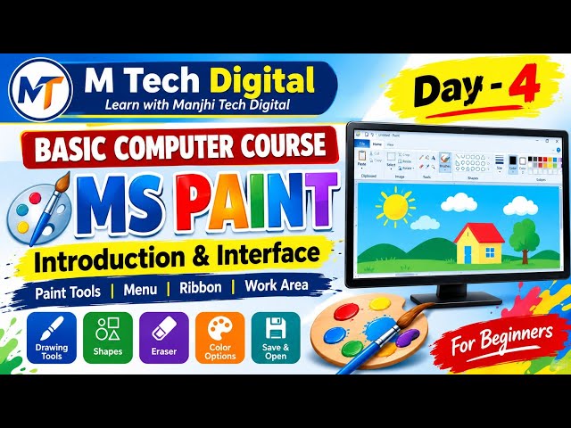 Ms paint interface introduction day -4