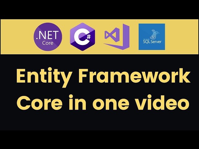 Entity framework core tutorial