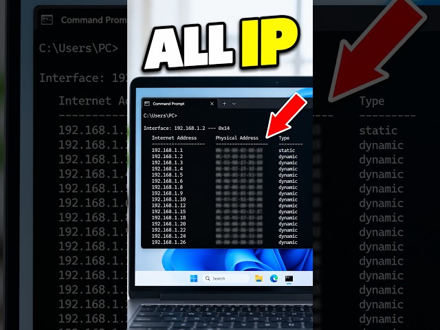 How to See All IP Addresses on Your Local Network | Find Connected Devices