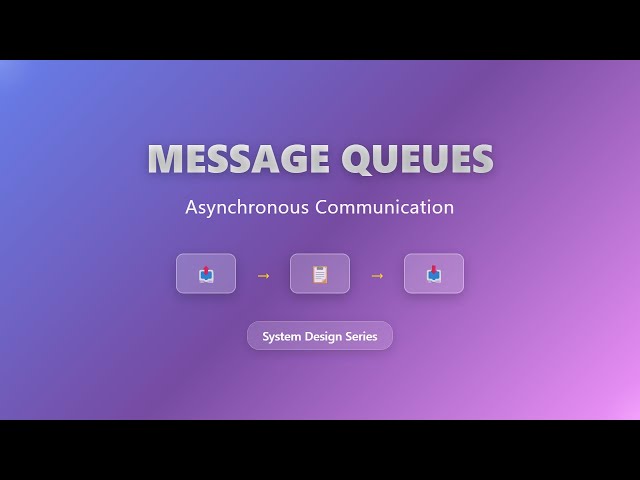 Message Queues Explained: Asynchronous Communication for Beginners