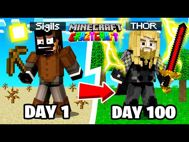I SPENT 100 DAYS in CRAZY CRAFT...here's what happened