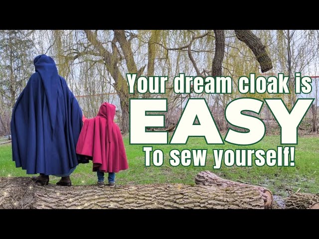Sewing a Whimsical Fantasy Cloak with Circle Skirt Math ✨ Easy DIY Tutorial 