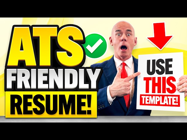 ATS-FRIENDLY RESUME & CV! (How to WRITE an ATS-FRIENDLY RESUME or CV THAT WILL GET YOU HIRED!)