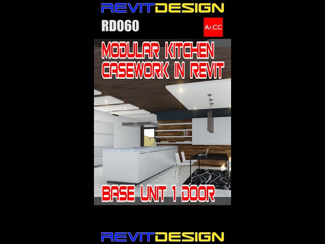 Revit Casework Base Unit 1 Door #Shorts