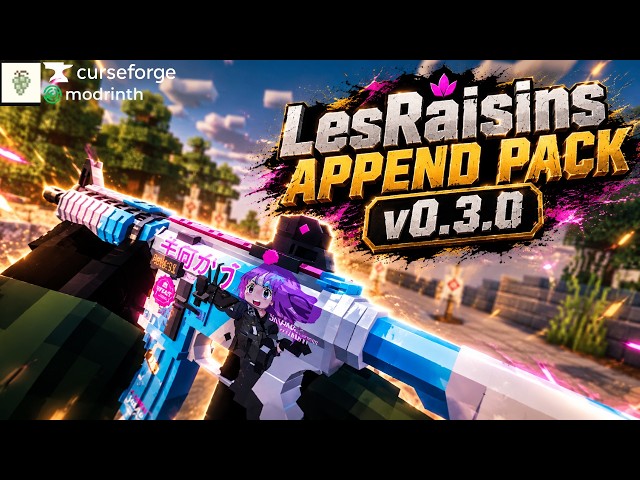 LesRaisins Append Pack v0.3.0 | Minecraft TaCZ Mod | Showcase