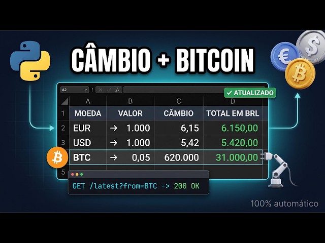 Automatizei a Cotação Bitcoin no Excel (E MUITO MAIS!)