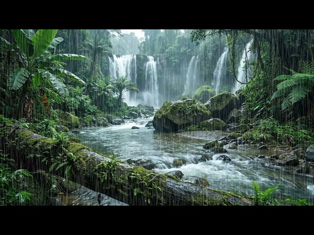 Escape to the Rainforest:  Hours of Gentle Stream & Rain Sounds