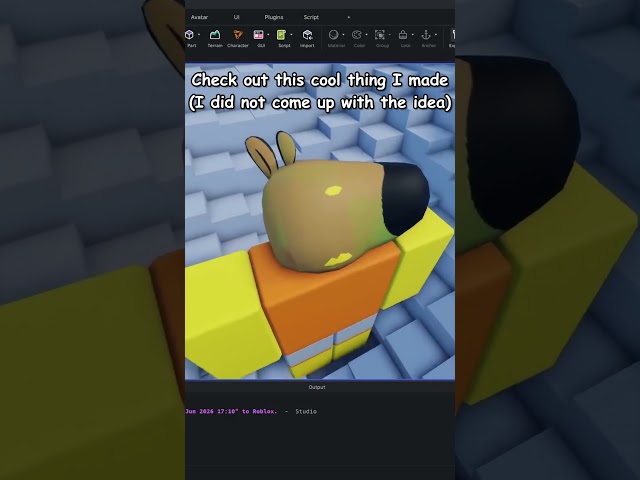 Cool Roblox Studio script #roblox #robloxstudio #code #cool #rblx #gaming #shortvideo #shorts #short