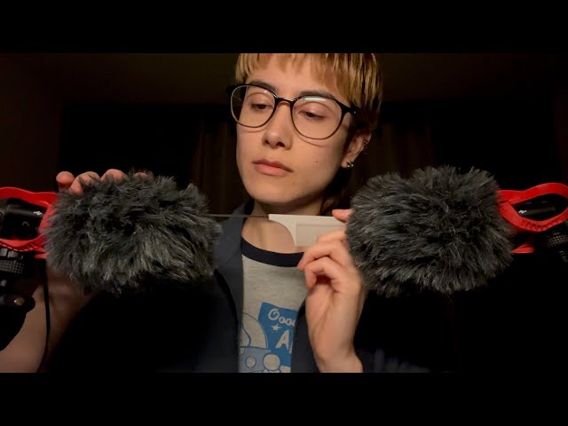 Fuzzy mic picking, scratching, combing ASMR