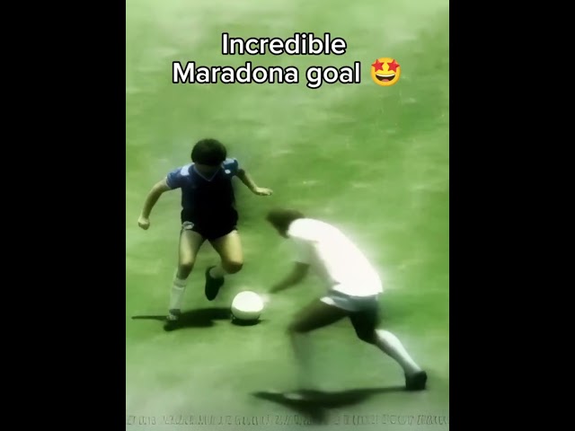 Incredible Maradona Goal 🤩 #football #worldcup #soccer