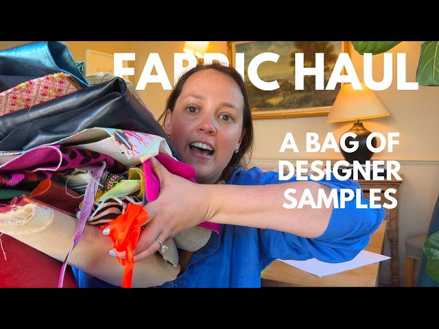 Designer Fabric Scrap Haul from a British Designer | What I Got Inside