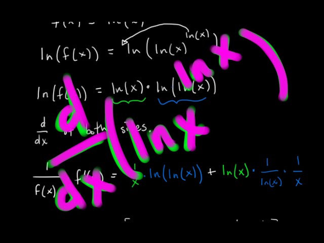 Derivative of ln(x)^ln(x)?? [Passing Calc 1]