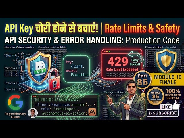 Part 85 - Prevent API Key Theft! Rate Limits, Error Handling, and .env Security