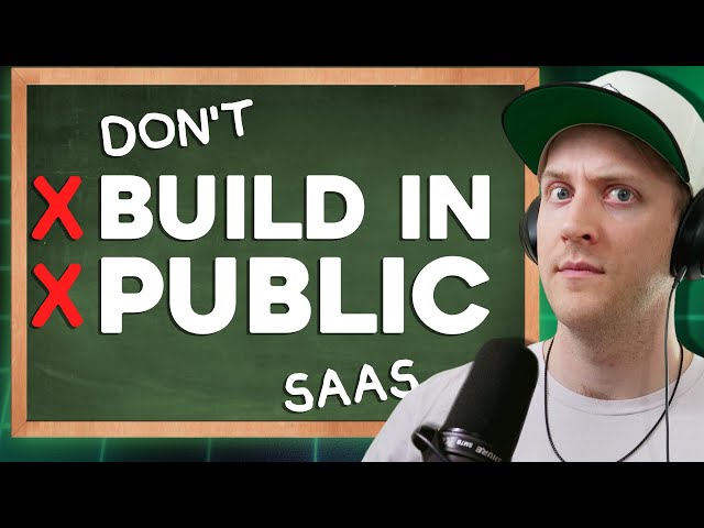 building in public? watch this first...