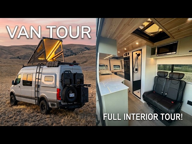 VAN TOUR | Sprinter Van Converted To Tiny Home on Wheels