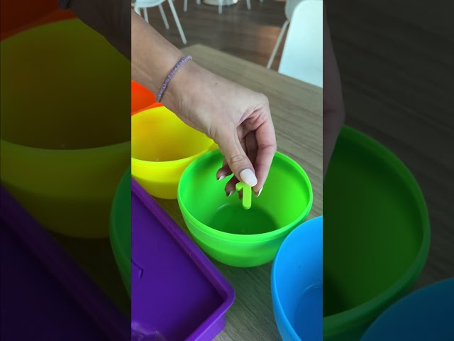 Parent Life Hack: Color Matching Game for Kids! #KineticSand #Shorts