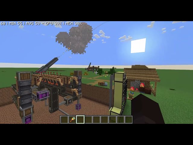 Minecraft Create Big Cannons | Computercraft automatic  aiming/loading/firing System