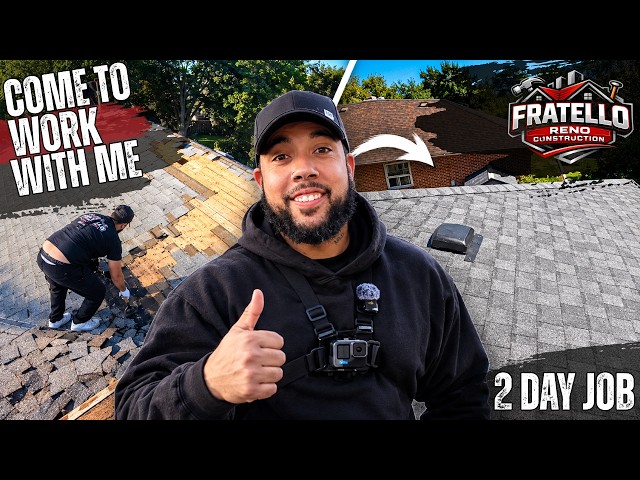COME TO WORK WITH ME 🏠 What It REALLY Takes To Replace A Roof