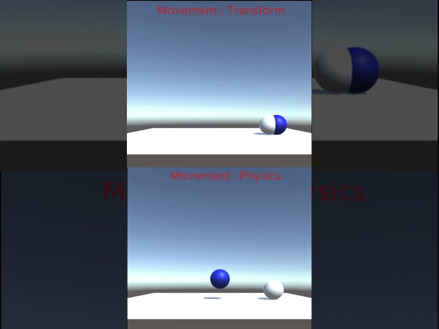 TRANSFORM Movement vs PHYSICS Unity