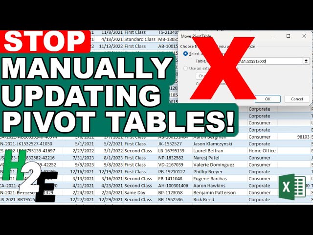Dynamically Change Your Pivot Table's Data Source