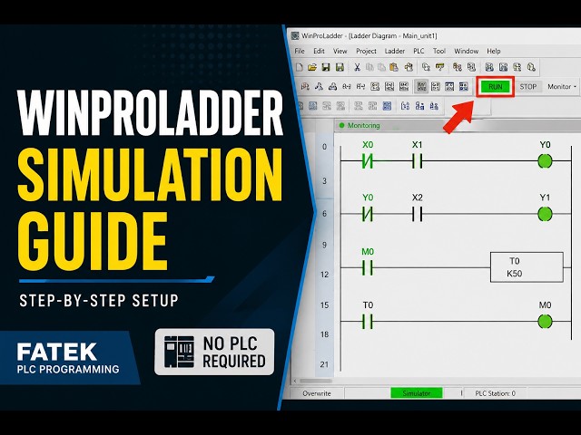 WinProLadder Simulation Tutorial | Step-by-Step Guide (No PLC Needed)