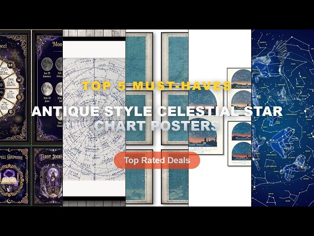 Don't Buy Antique Style Celestial Star Chart Posters Before Watching This! - Star Chart Educational
